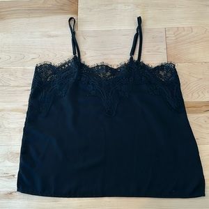 Lulus Lace Trim Tank Top